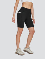 Baleaf Women's High-Rise Slim Fit Tight Hiking Pants Anthracite Side