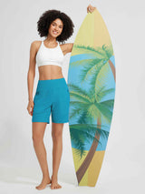 7" Knit Yoga Waist Short Beach Shorts