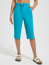 15" Knit Elastic Waist Beach Capris