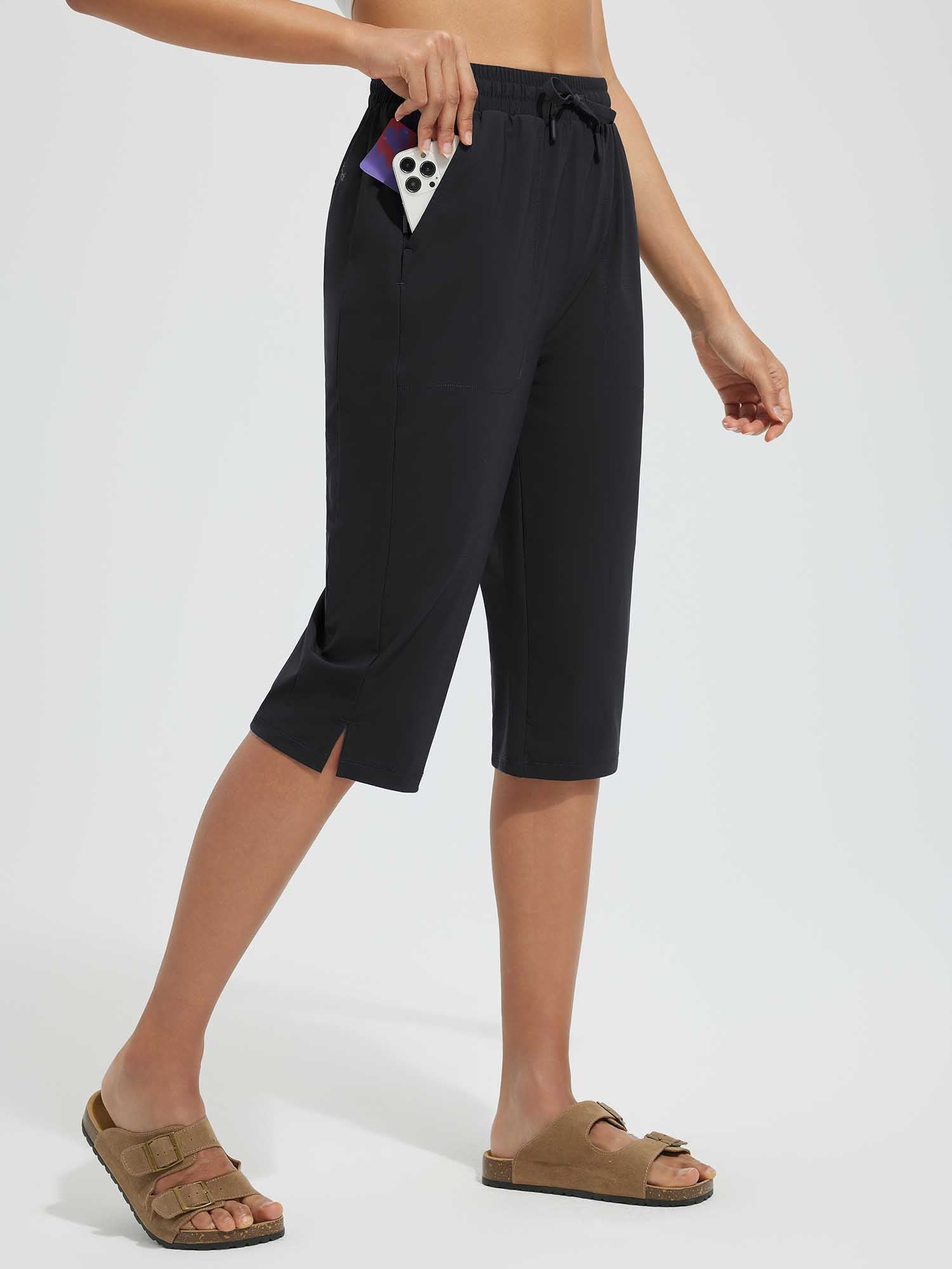 15" Knit Elastic Waist Beach Capris