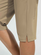 15" Knit Elastic Waist Beach Capris