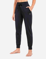 Baleaf Women's Laureate 27" Water-Resistant Thermal Joggers cbh037 Black Side