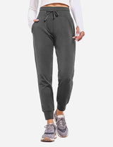 Baleaf Women's Laureate 27" Water-Resistant Thermal Joggers cbh037 Dark Shadow Front