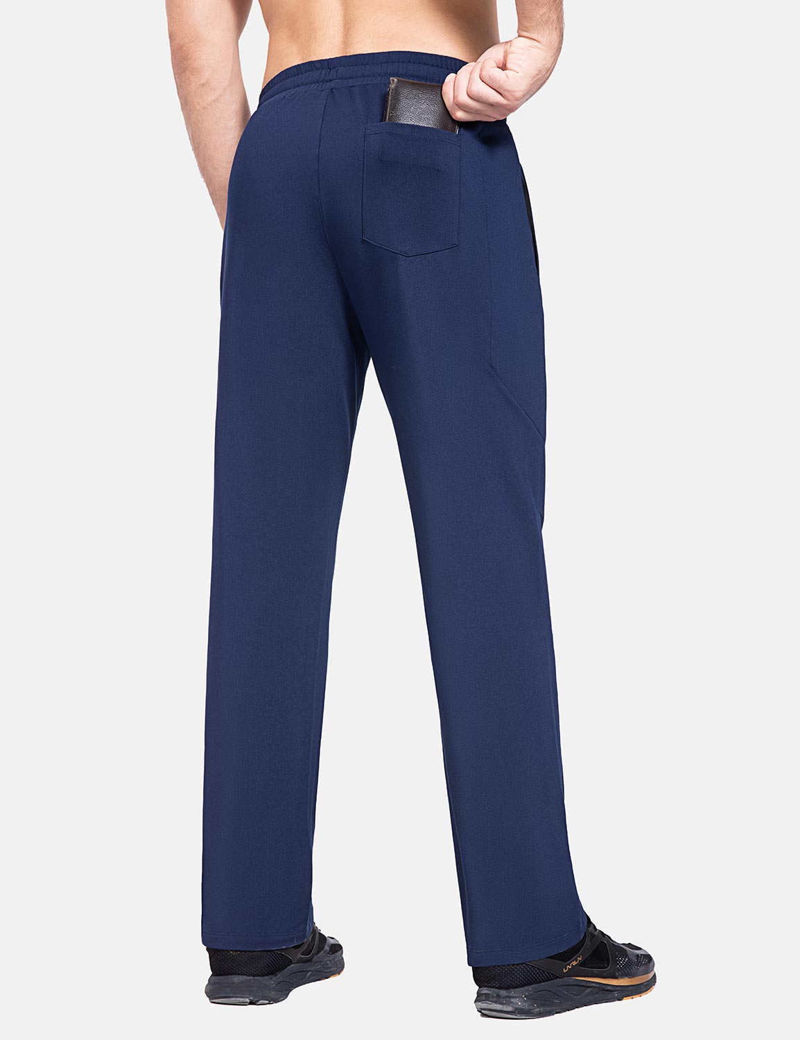 Baleaf Men's Laureate 29" Thermal Water-Resistant Pants cbh051 Ocean Cavern Back