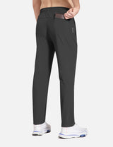 Baleaf Men's Flyleaf Quick- Dry Straight Pants dbd003 Anthracite Back