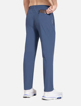 Baleaf Men's Flyleaf Quick- Dry Straight Pants dbd003 Dark Blue Back