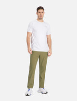 Baleaf Men's Flyleaf Quick- Dry Straight Pants dbd003 Burnt Olive Full