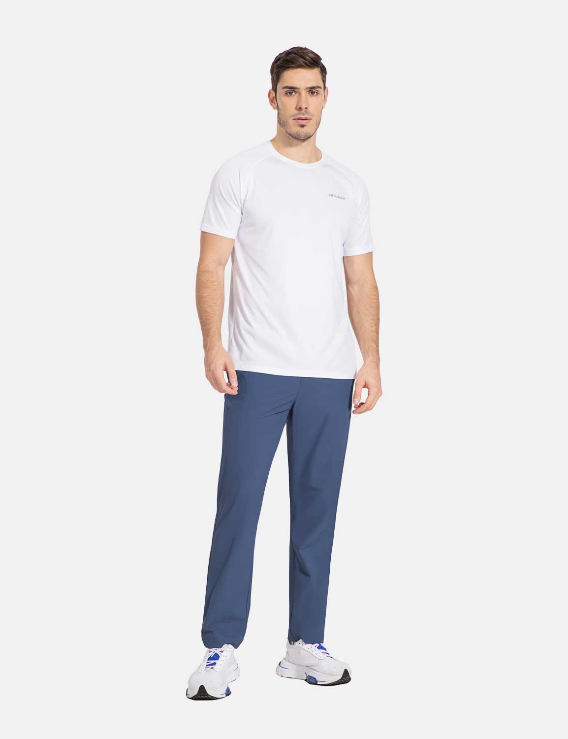 Baleaf Men's Flyleaf Quick- Dry Straight Pants dbd003 Dark Blue Full
