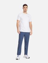 Baleaf Men's Flyleaf Quick- Dry Straight Pants dbd003 Dark Blue Full