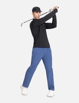 Baleaf Men's Flyleaf Quick- Dry Straight Pants dbd003 Dark Blue Full
